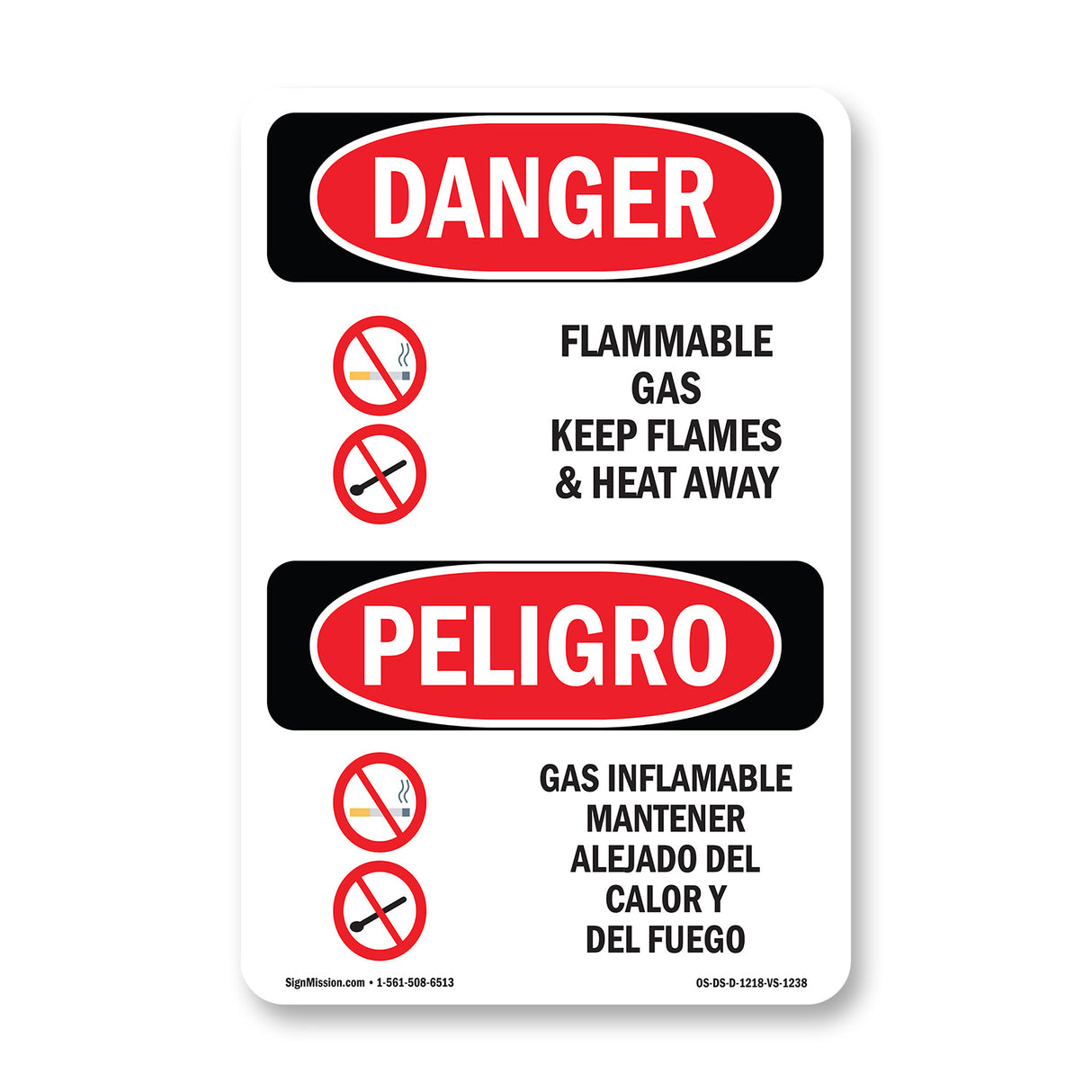 Flammable Gas Keep Flames And Heat Away