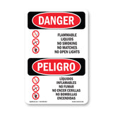 Flammable Liquids No Smoking Matches