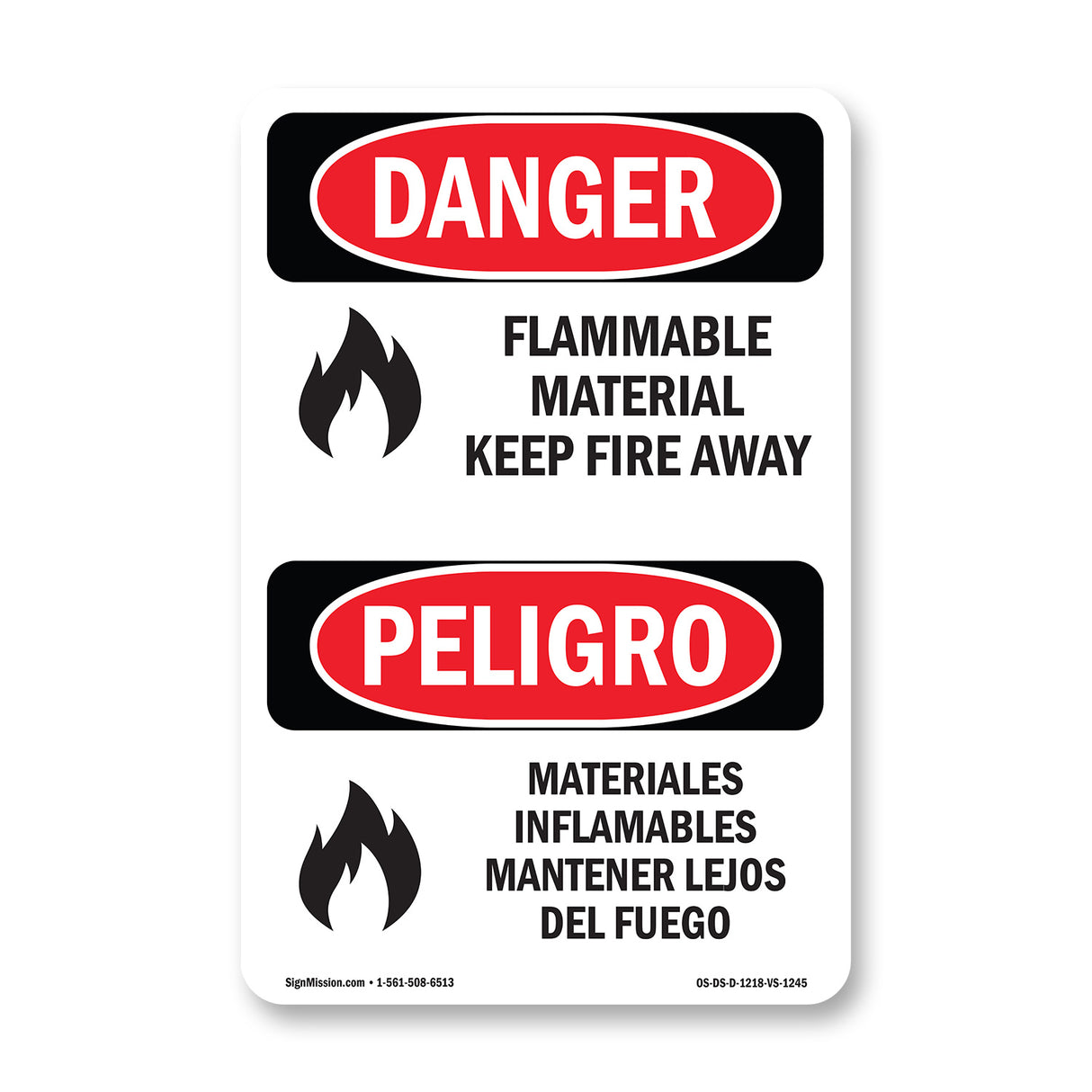 Flammable Material Keep Fire Away