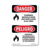 Flammable Materials Door Closed All Times