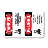 Forklift Only No Pedestrian Traffic