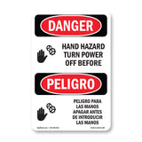 Hand Hazard Turn Power Off Reaching In