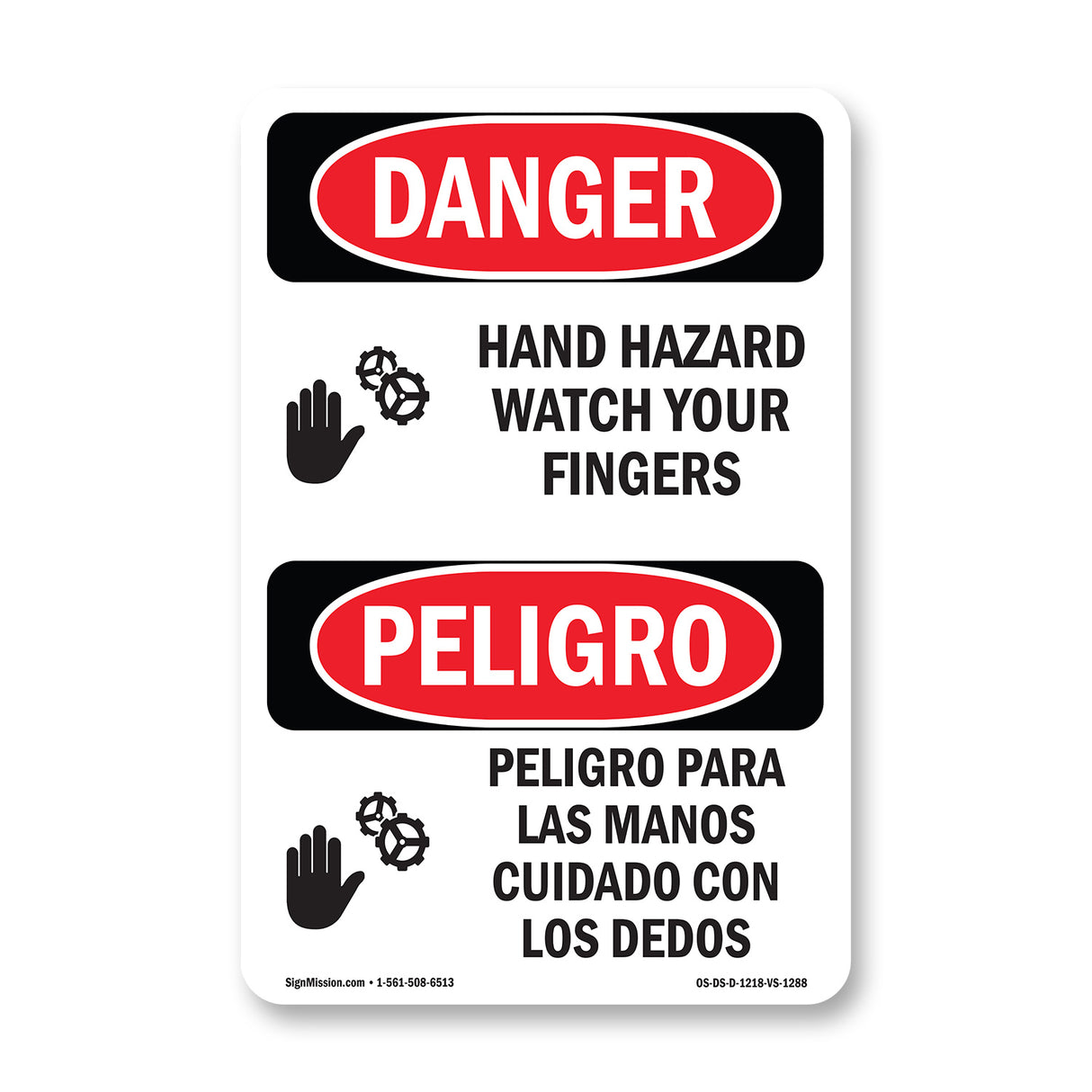 Hand Hazard Watch Your Fingers