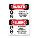 Hard Hats Ear Protection Required In Area