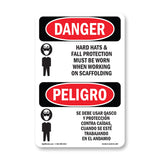 Hard Hats Fall Protection Worn Scaffolding