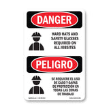 Hard Hats Safety Glasses Required Jobsites