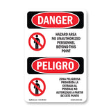 Hazard Area No Unauthorized Personnel