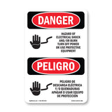 Hazard Electrical Shock Burn Turn Off Power