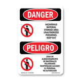 Hazardous Material Storage Area Keep Out