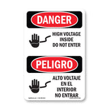 High Voltage Inside Do Not Enter