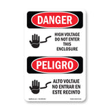 High Voltage Do Not Enter This Enclosure