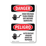 High Voltage Turn Power Off Before Servicing
