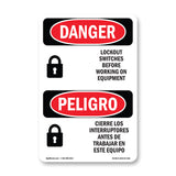 Lockout Switches Before Working On Equipment