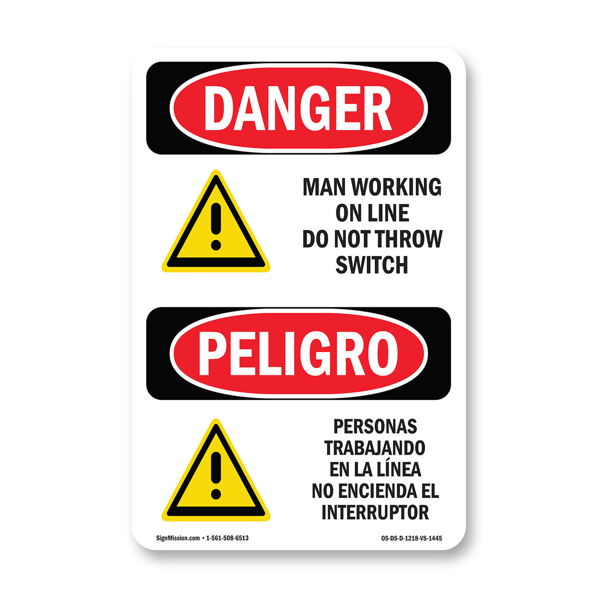 Man Working On Line Do Not Throw Switch