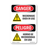 Microwave Oven In Use