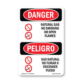 Natural Gas No Smoking Or Open Flames