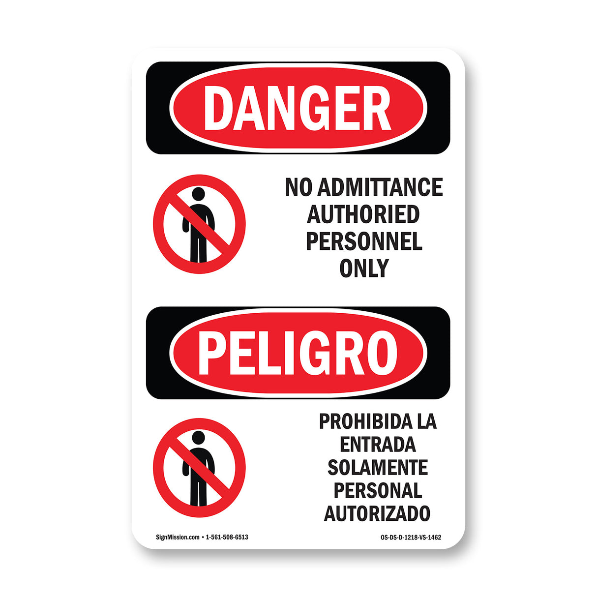 No Admittance Authorized Personnel Only