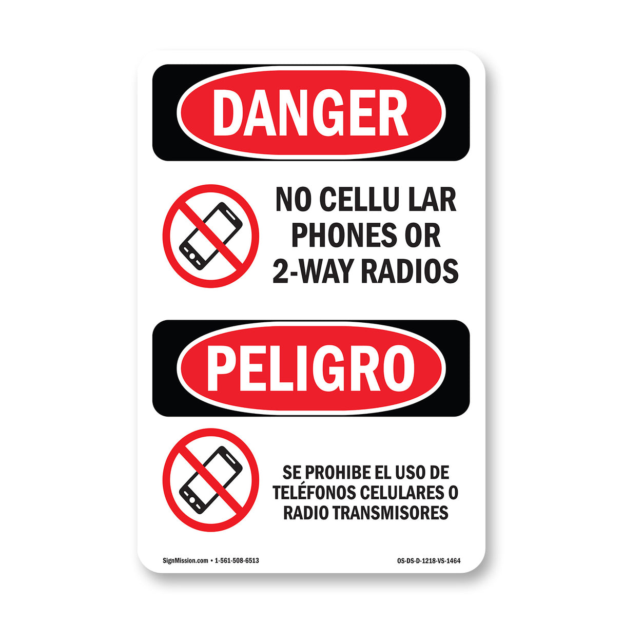 No Cellular Phones Or 2-Way Radios