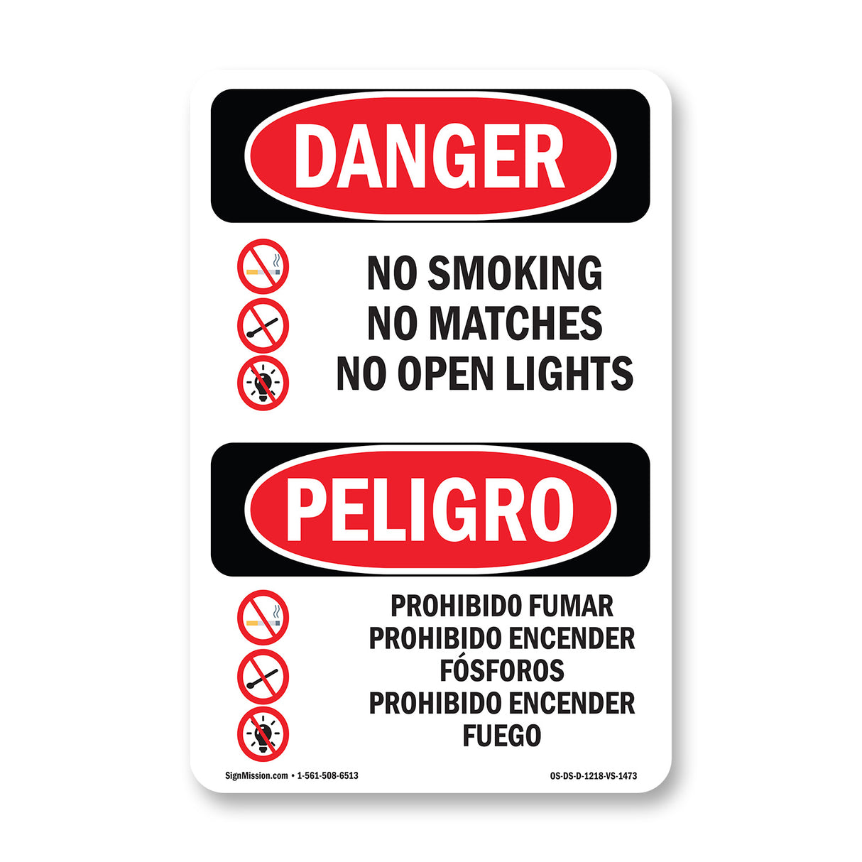 No Smoking No Matches No Open Lights