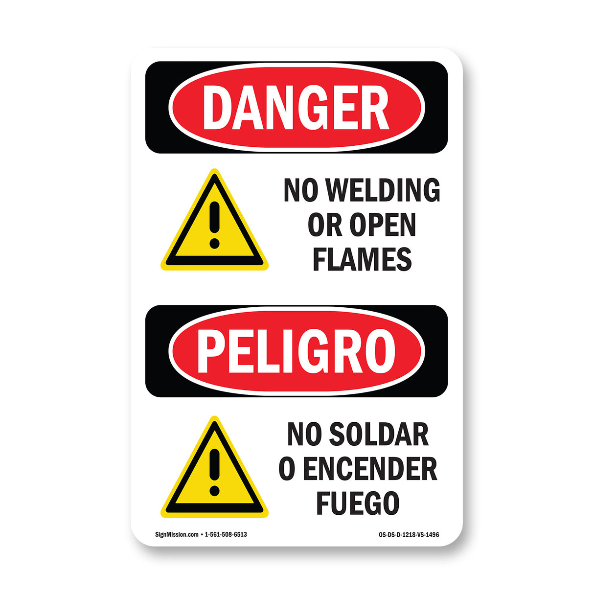 No Welding Or Open Flames