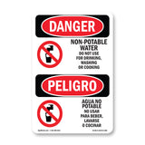 Non-Potable Water Do Not Use For Drinking