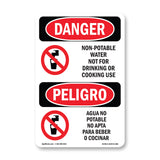Non-Potable Water Not For Drinking Cooking