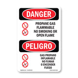 Propane Gas Flammable No Smoking