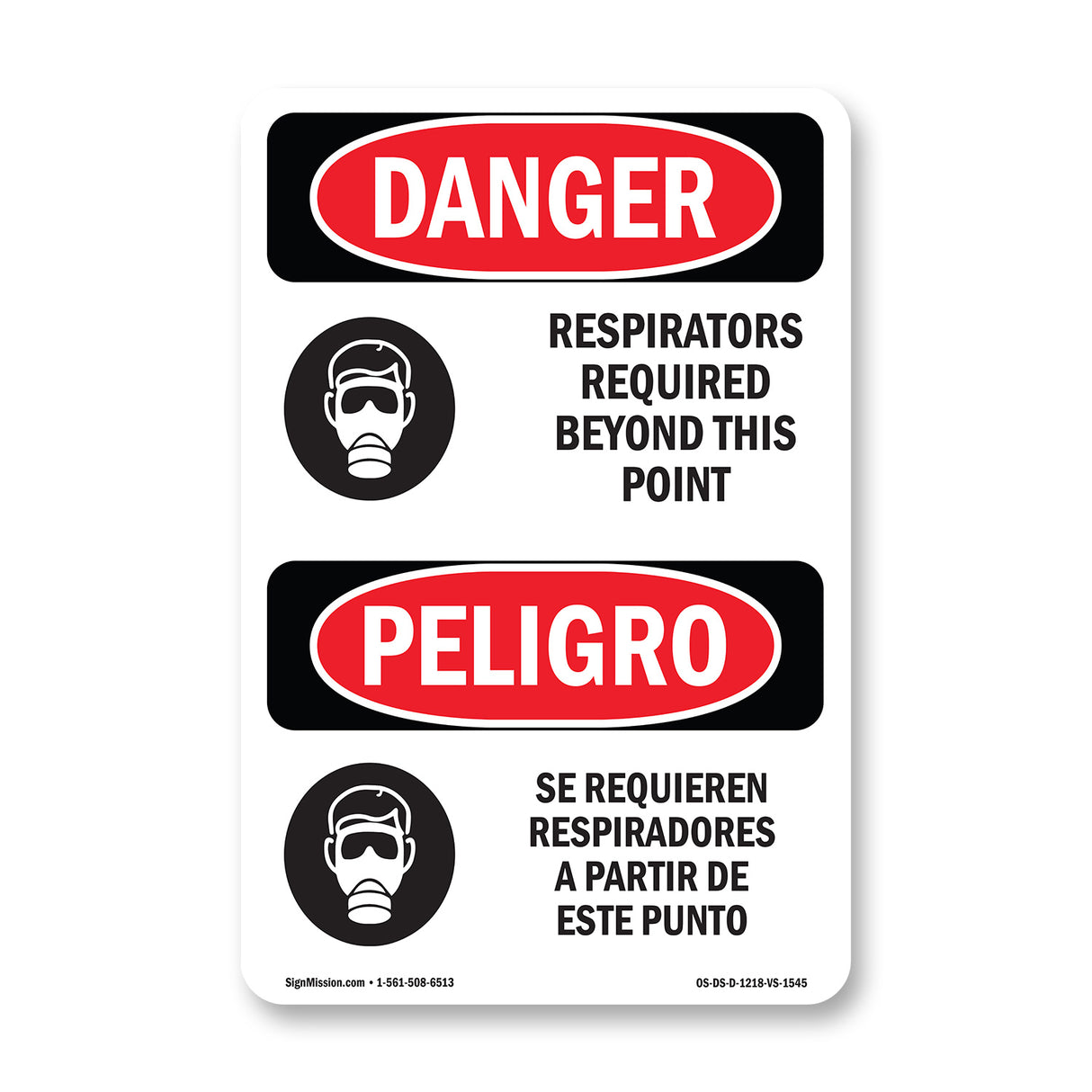 Respirators Required Beyond This Point