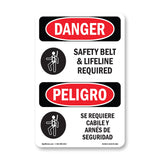 Safety Belt And Lifeline Required Symbol