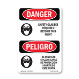 Safety Glasses Required Beyond This Point