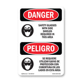 Safety Glasses With Side Shields Required