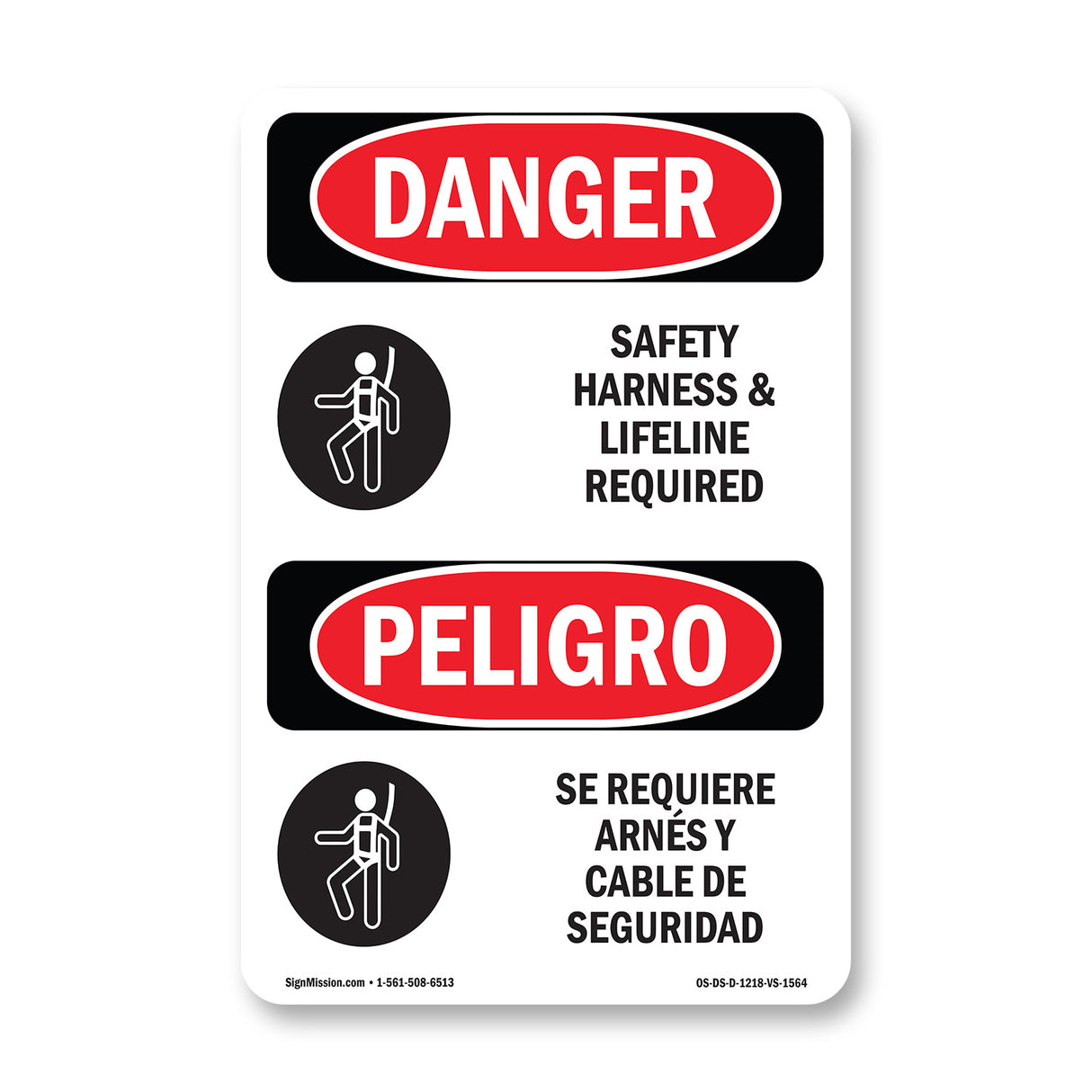 Safety Harness And Lifeline Required