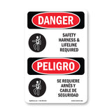 Safety Harness And Lifeline Required