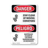 Stay Clear Of Moving Conveyors