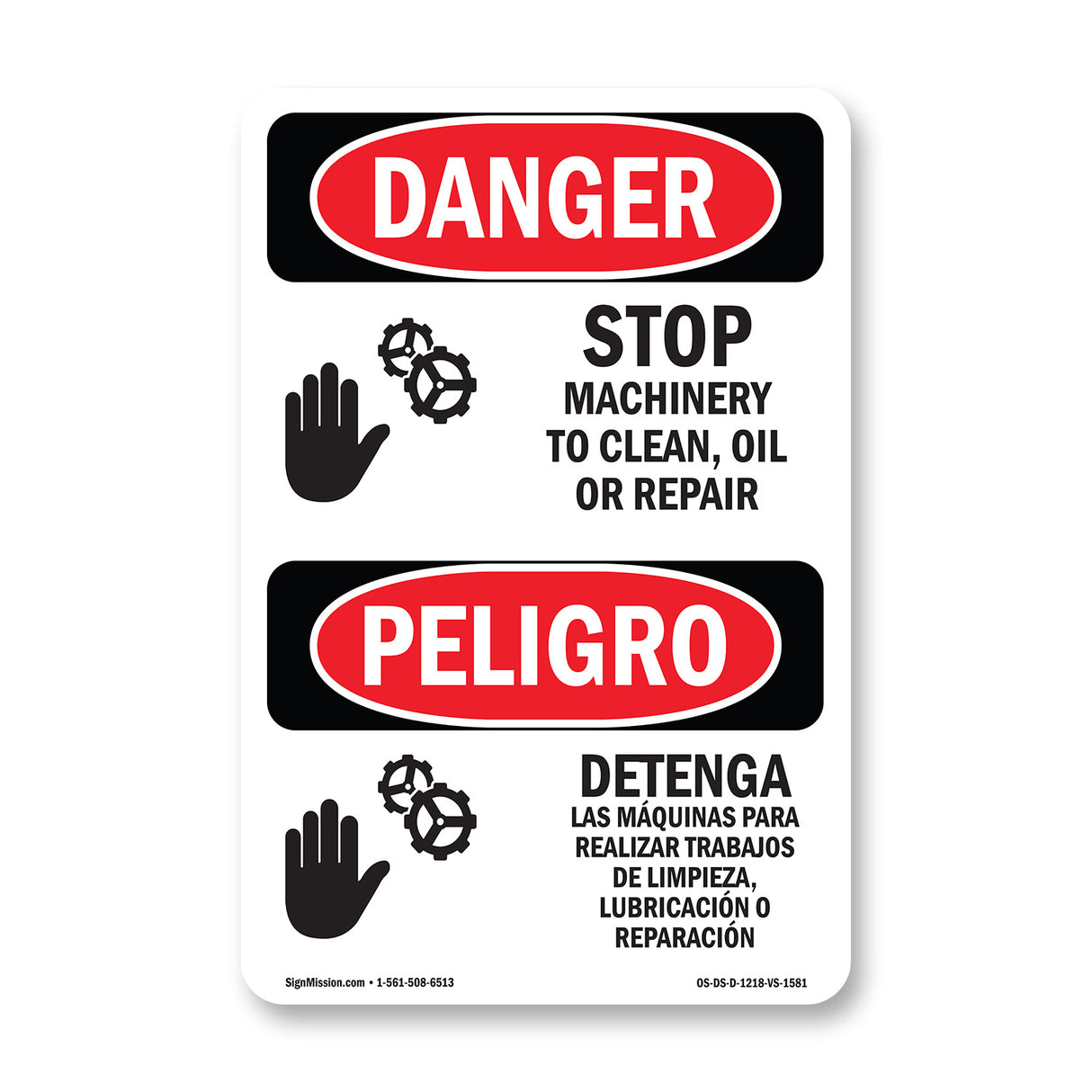 Stop Machinery To Clean  Oil Or Repair