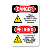 Wear Protective Equipment With Ammonia
