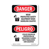 Wear PPE Handling Caustic