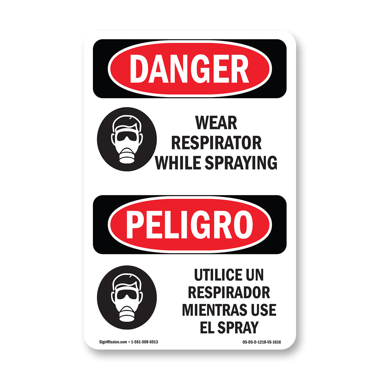 Wear Respirator While Spraying