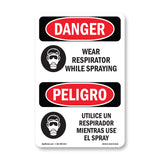 Wear Respirator While Spraying