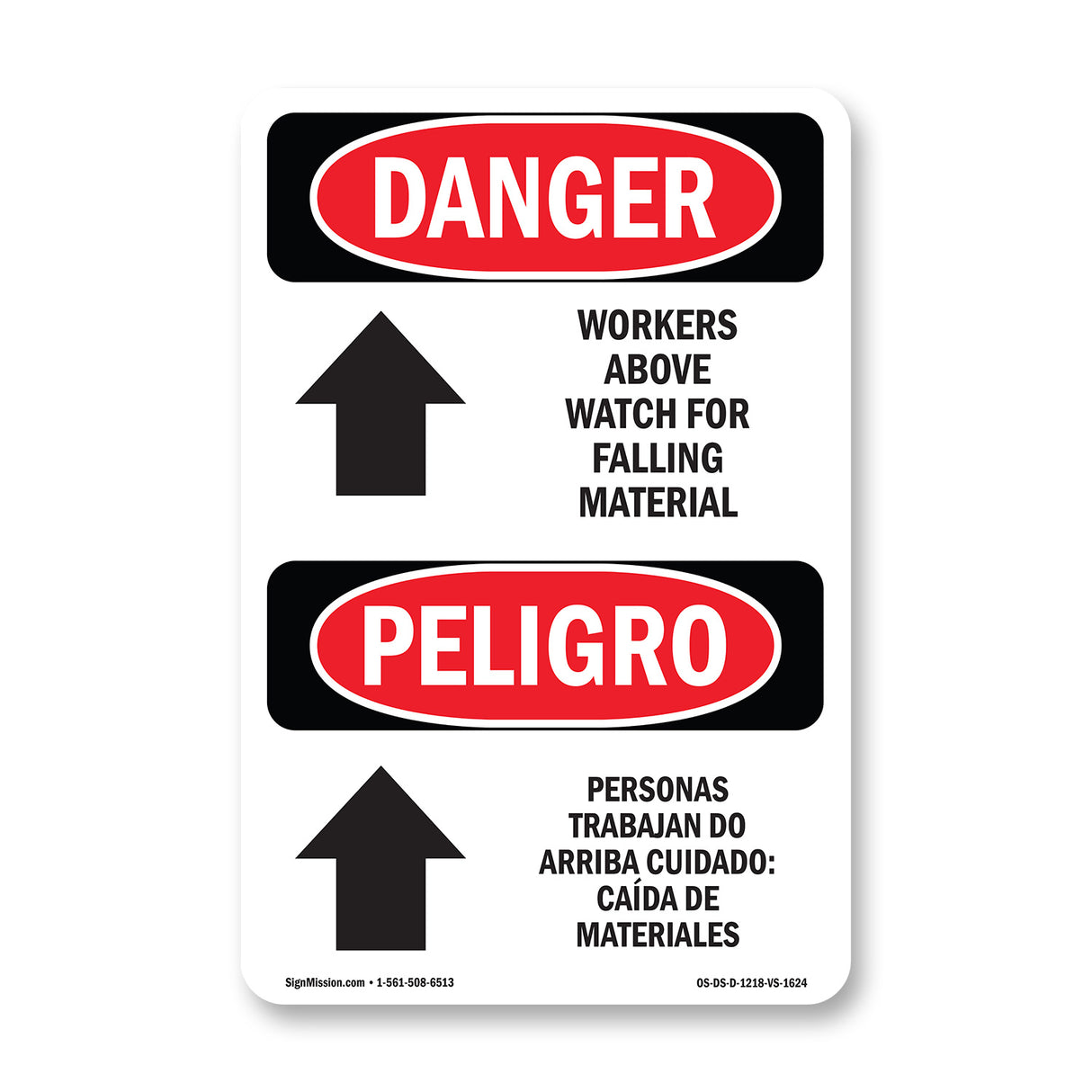 Workers Above Watch For Falling Material