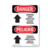 Workers Above Watch For Falling Material