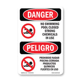 No Swimming Pool Closed Chemicals In Use