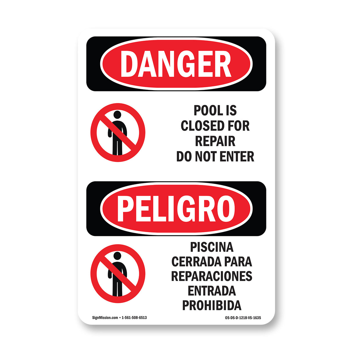 Pool Is Closed For Repair Do Not Enter