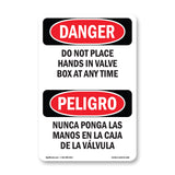 Do Not Place Hands In Valve Box At Any Time