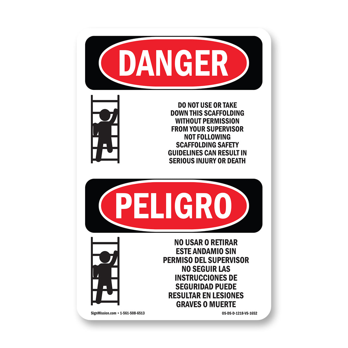 Do Not Use Or Take Down This Scaffolding