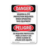 Hearing Eye Protection Required Operating
