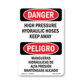 High Pressure Hydraulic Hoses Keep Away