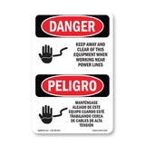 Keep Away Clear This Equipment Power Lines