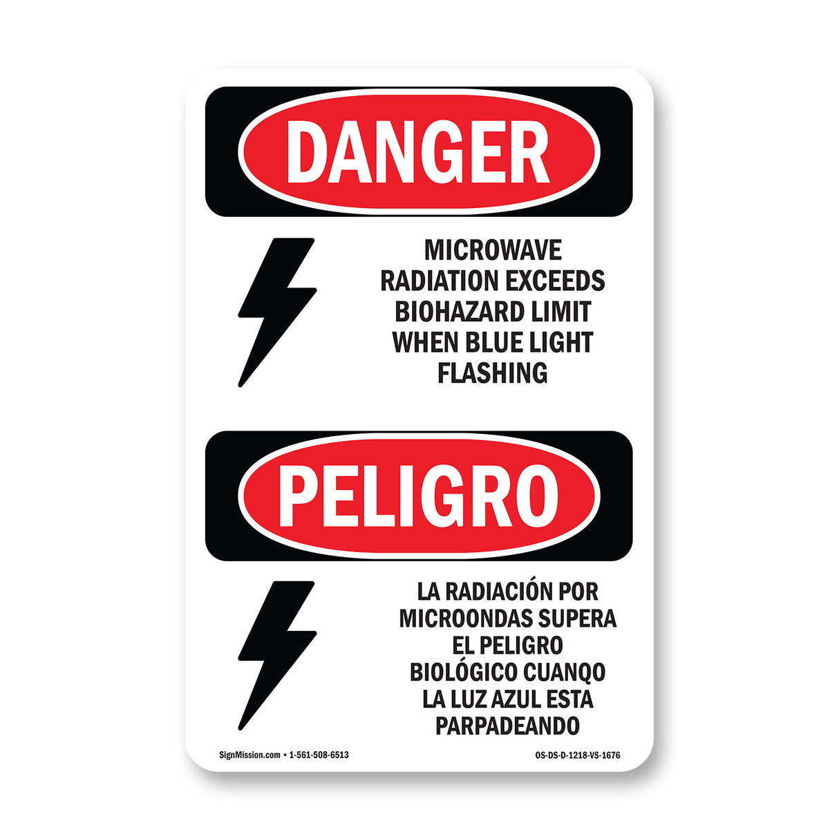 Microwave Radiation Blue Light Flashing