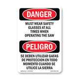 Wear Safety Glasses When Operating
